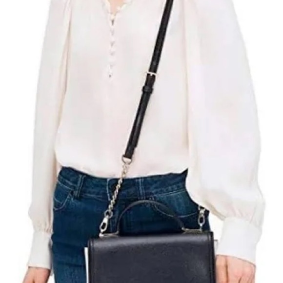 kate spade Handbags - Kate Spade Patterson Drive Maisie Medium Convertible Crossbody Handbag Blk Ivory